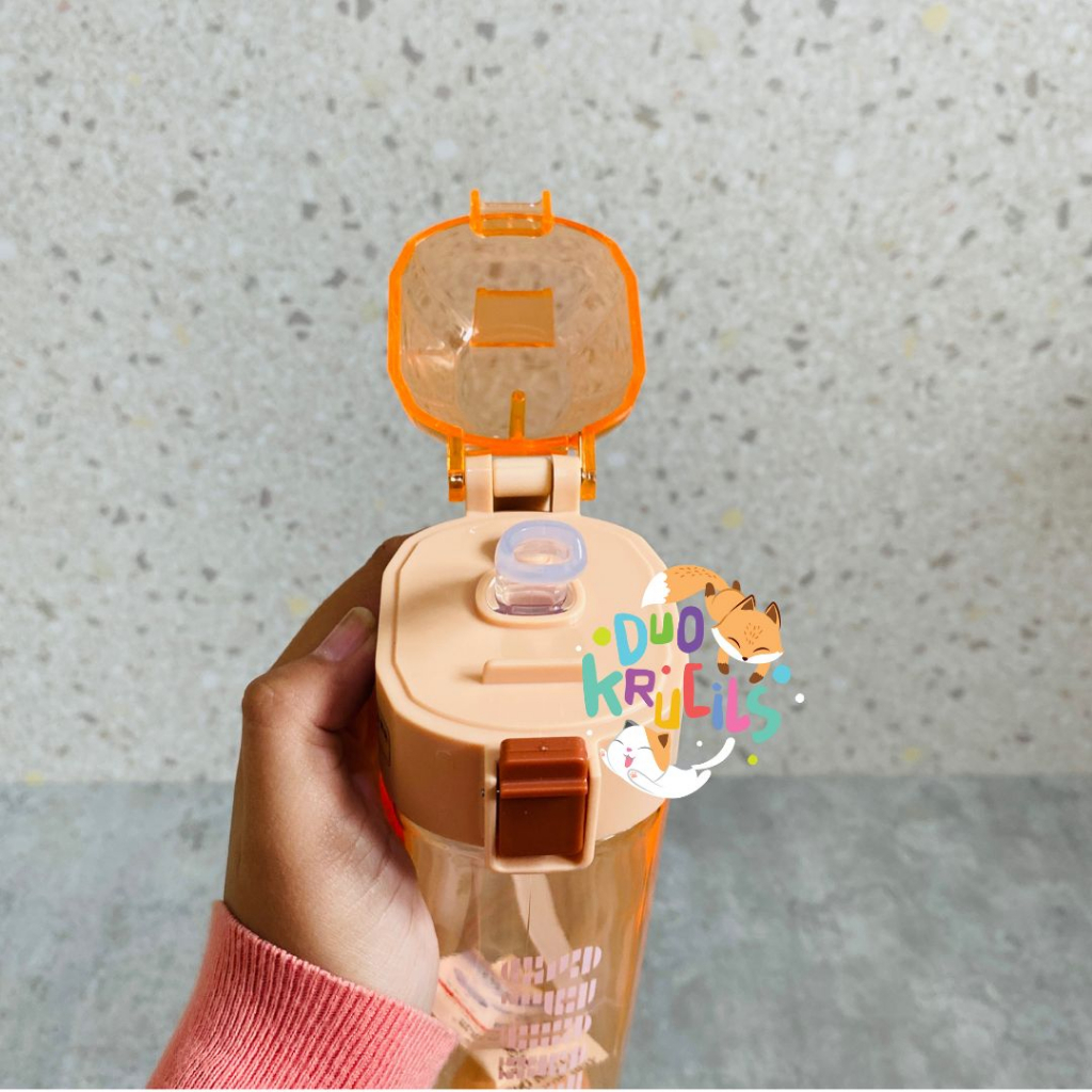 Botol Minum polos colourful SPORTS ukuran sedang import premium