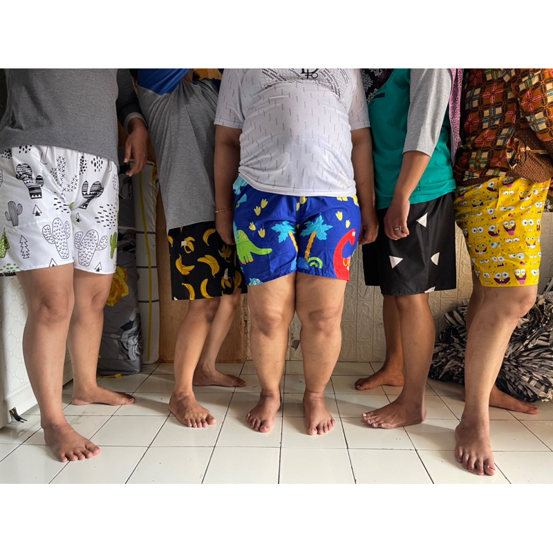 Big Size Celana Pendek Santai Wanita Adem Katun Nyaman Awet Bisa Untuk Boxer Pria Dan Cewek