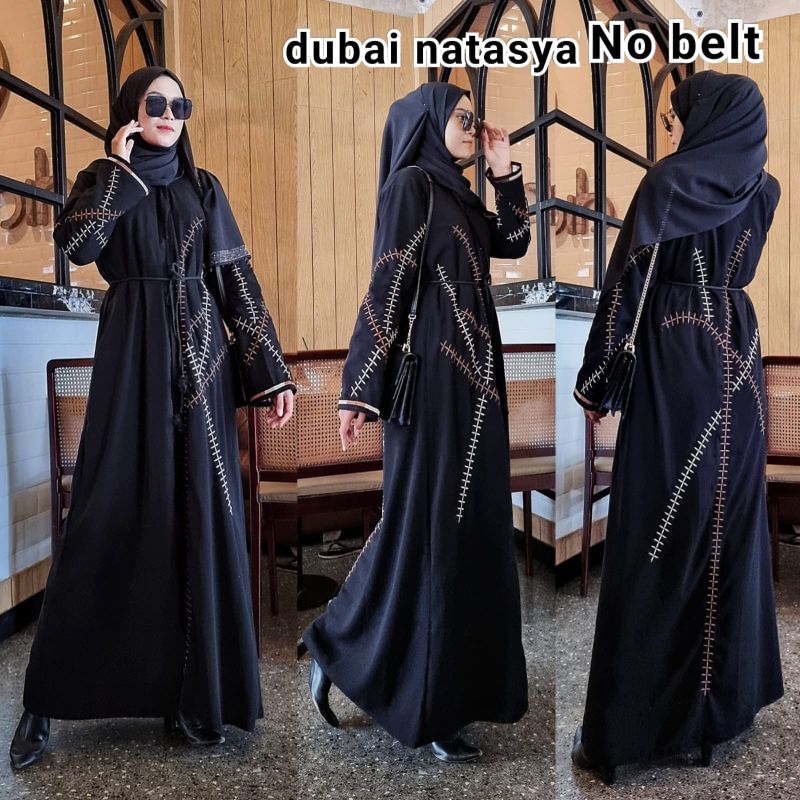 abaya bordir / abaya hitam