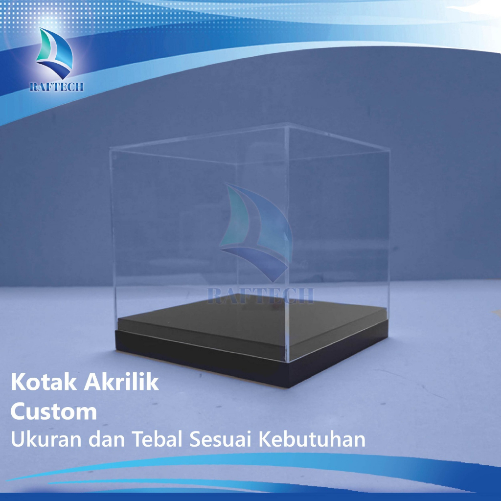 Kotak akrilik, acrylic box, ukuran custom, ukuran bebas