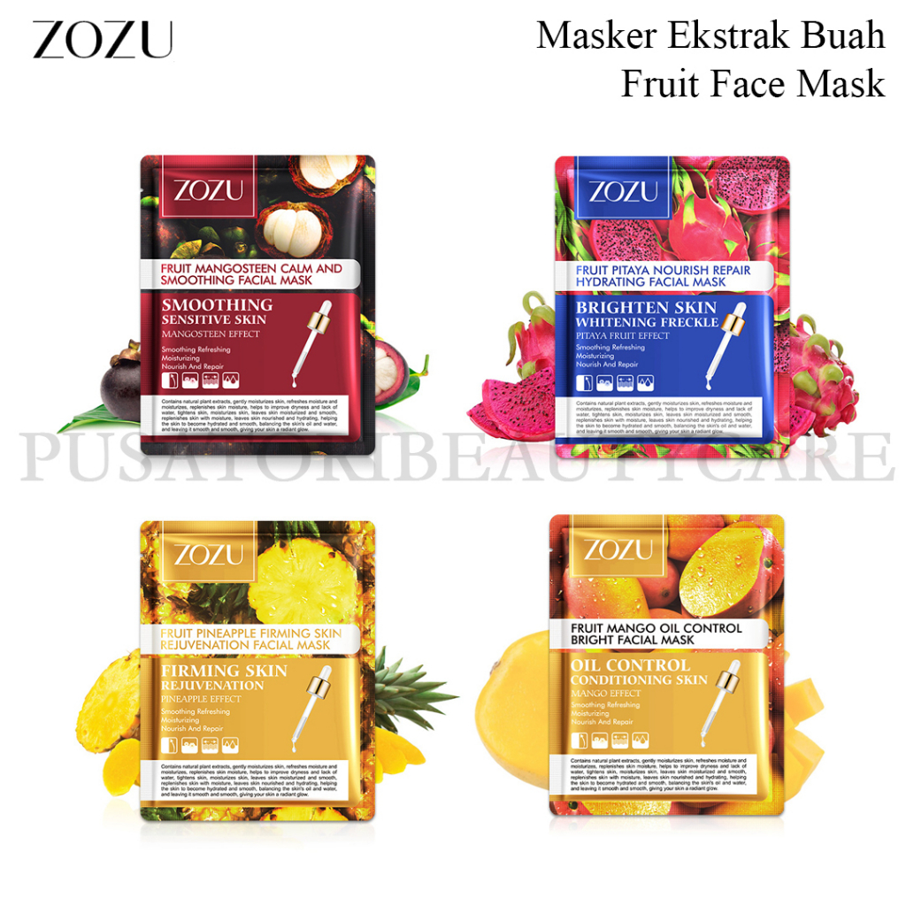 ZOZU Masker Ekstrak Buah Fruit Face Mask