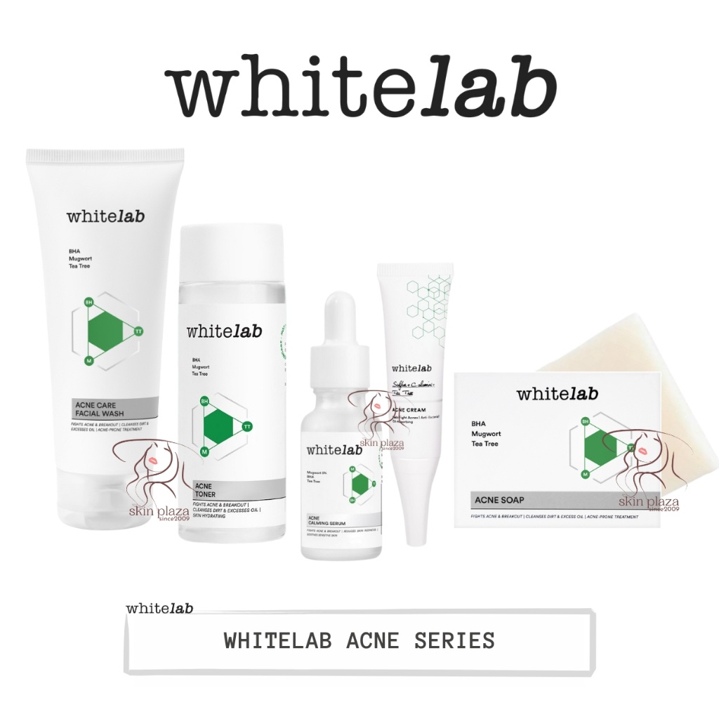 Whitelab Acne Care Facial Wash | Calming Serum | Toner | Cream | Soap Untuk Kulit Berjerawat White Lab