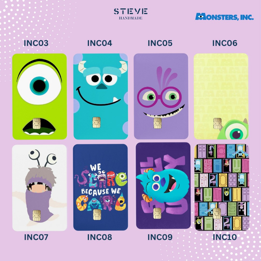 Flazz Gen 2 Emoney Brizzi Tapcash Monster Inc Custom Nama UV Print