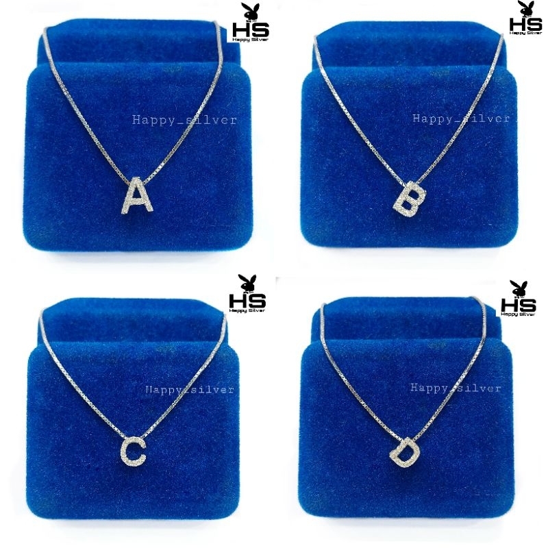 Kalung Anak Perak Asli Silver 925 Perak Asli Silver Kalung Huruf, Inisial, Alfabet, Kalung Nagita - 