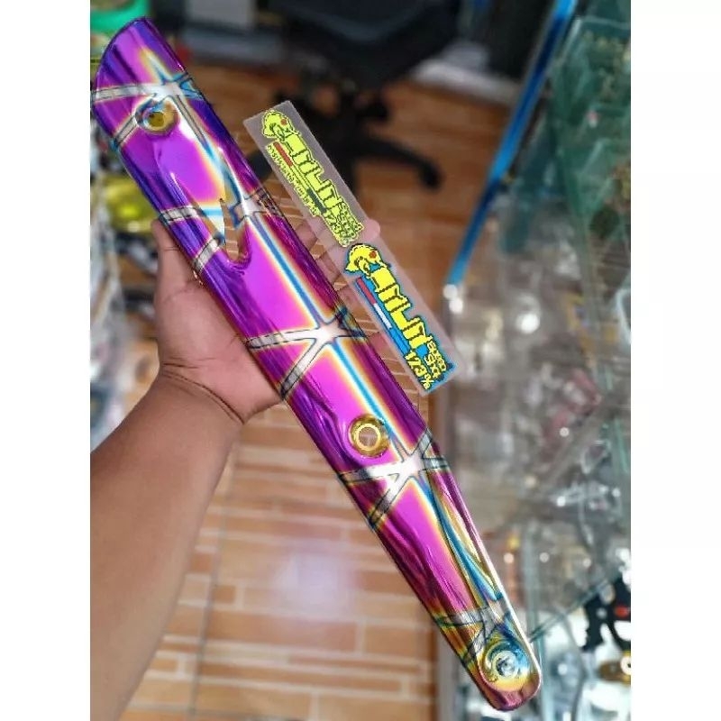 tameng knalpot wave 125 supra 125 rainbow original heng thailand