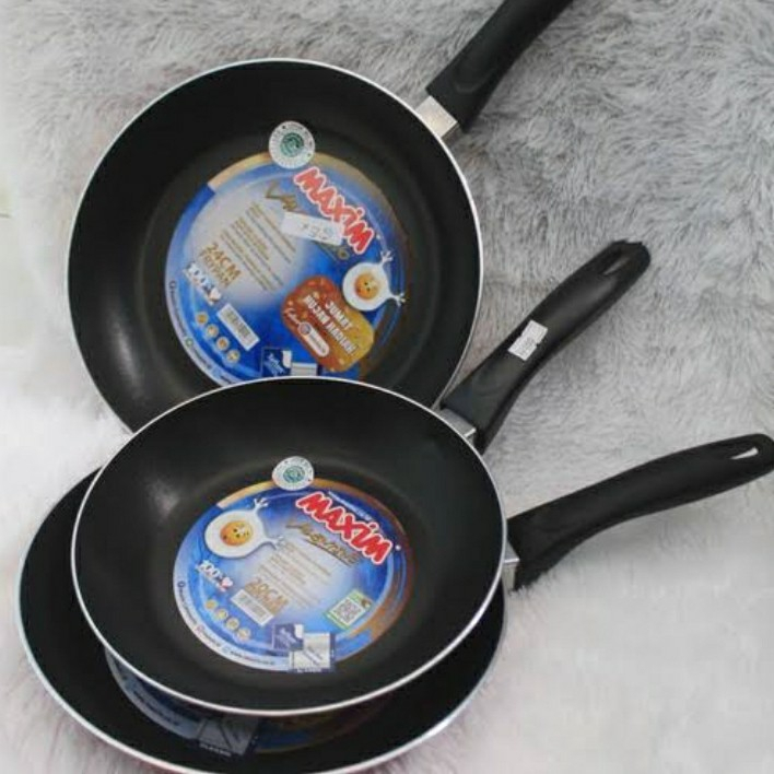 MAXIM VALENTINO Panci Frypan Wajan Teflon 12 cm MANTAP***