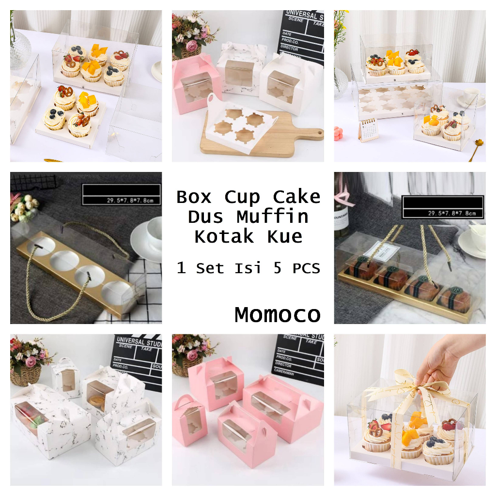 Kotak Mika Kue Box Cup Cake Bolu Dus CupCake Bolu Cup Roti Muffin Cake