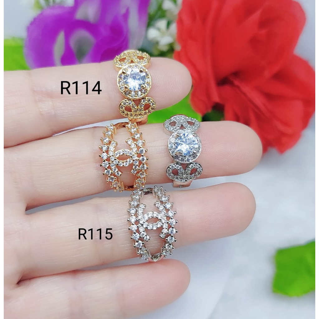 Cincin Xuping Mata Full La[is Emas Perhiasan Fashion R014 015