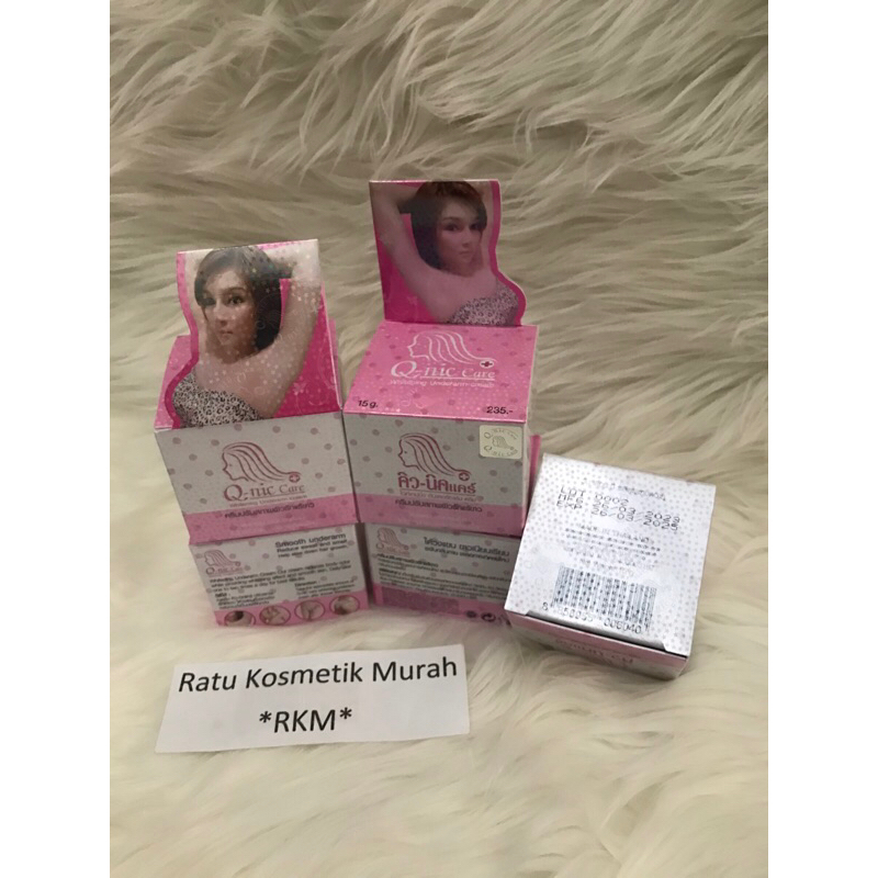 Q NIC CARE QNIC UNDERARM WHITENING CREAM PEMUTIH KETIAK DAN SELENGKI 15GR