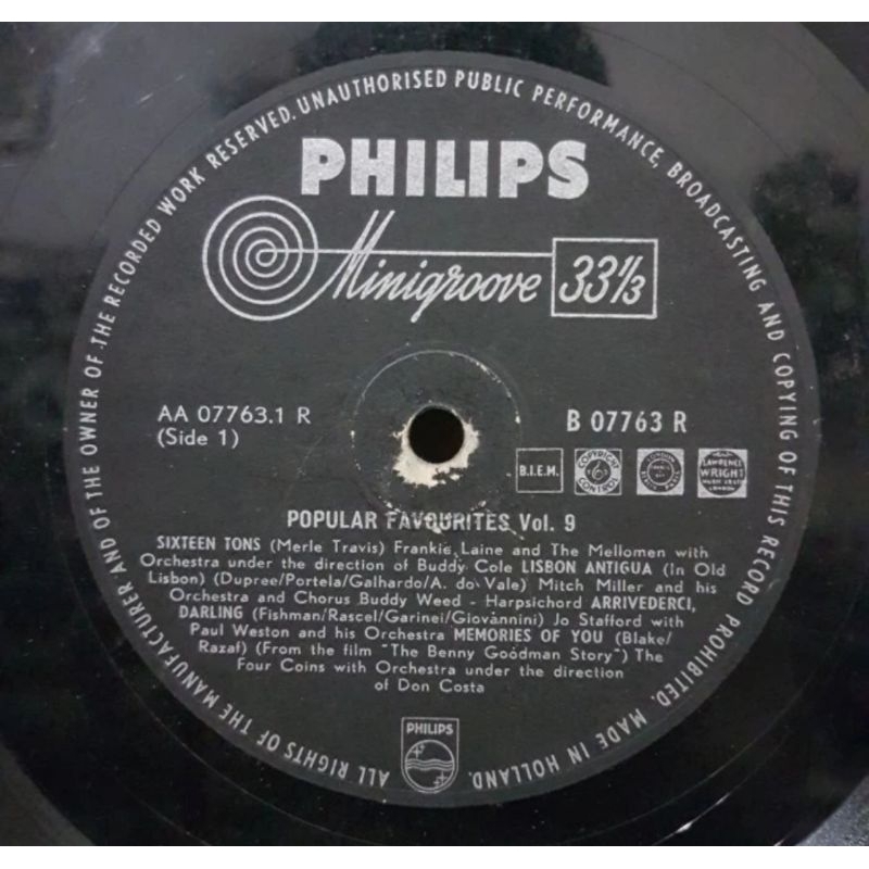 vinyl piringan hitam 10 inch Popular Favourites Vol.9