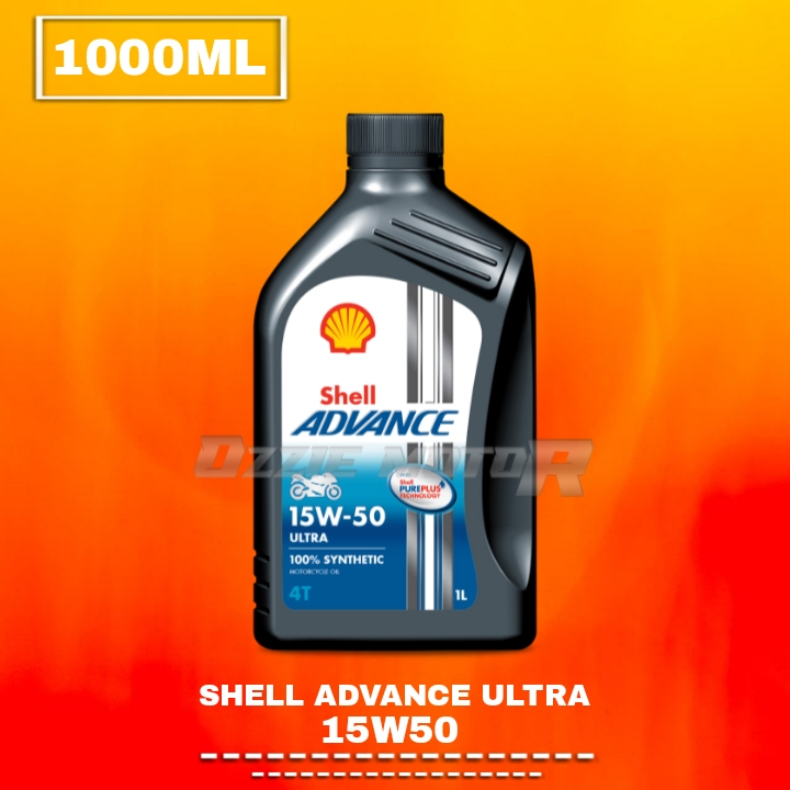 Shell Advance Ultra 15W50 MA 1L Oli mesin 4T 100% synthetic