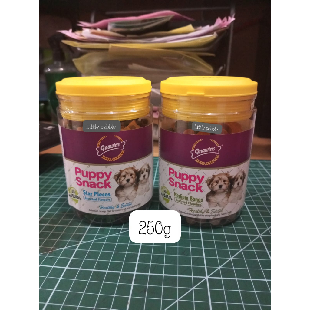 Snack Anjing Gnawlers Puppy Snack Assorted 250gr Snack Bone