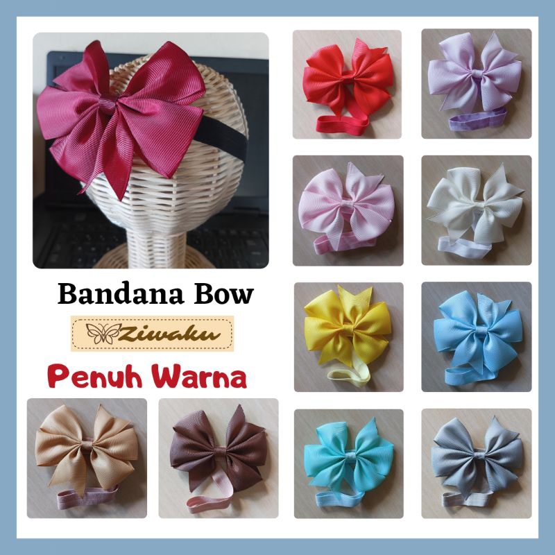 Bandana Anak BOW Bando Bayi Perempuan Aksesoris Rambut Murah Ziwaku