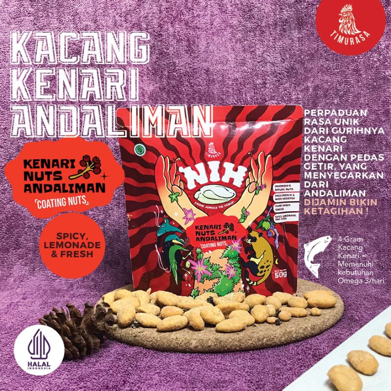 Kacang Kenari  Timurasa NIH Rasa Andaliman / Kenari Nut Timurasa NIH Andaliman 50g