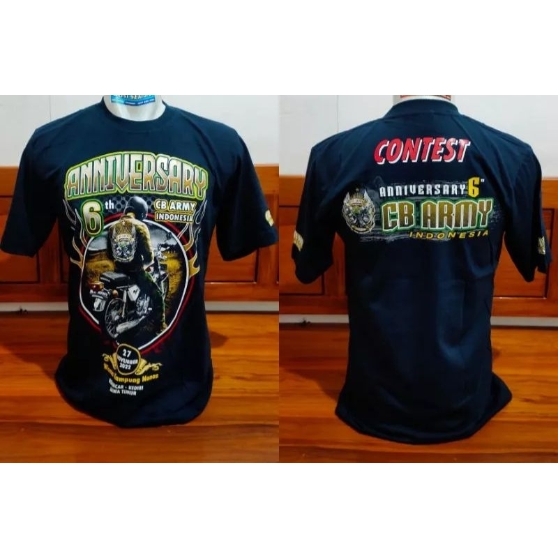 kaos cb kontes army Indonesia original / kaos acara cb tni / kaos acara cb anniversary cb armi jatim
