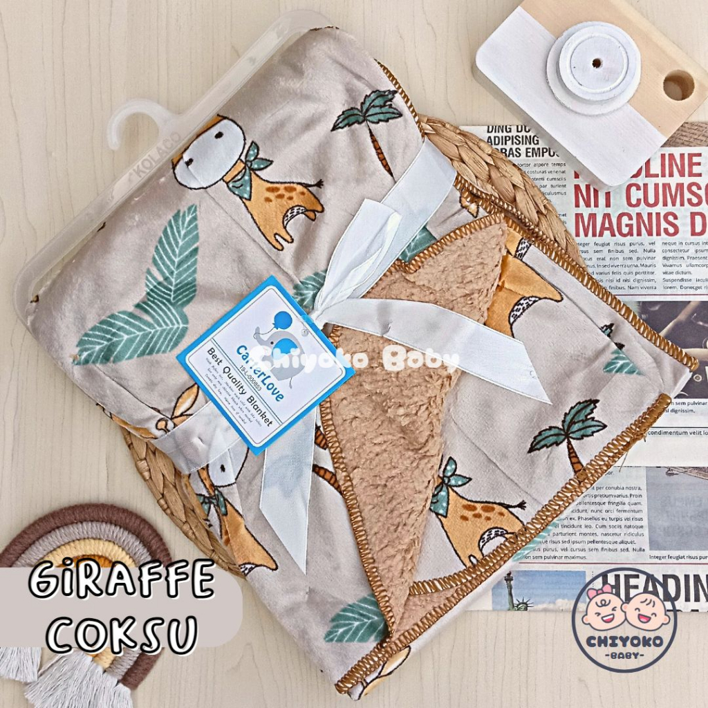 Selimut Bayi Double Fleece Premium Tanpa Topi CHIYOKO BABY
