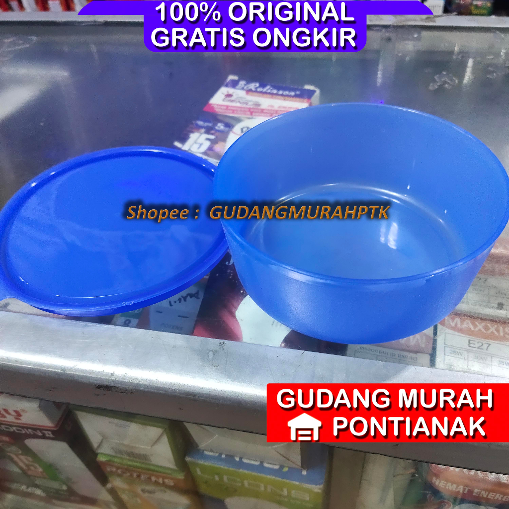 Toples MIYAKO biru diameter 14CM bahan Plastik