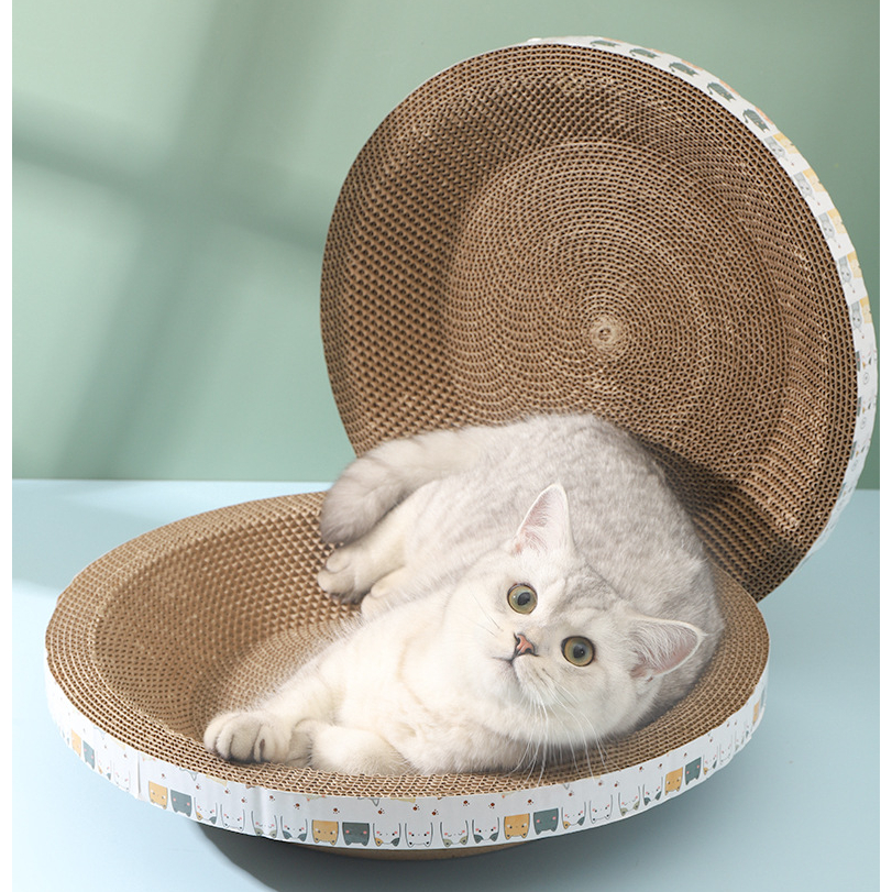 CAT7 Papan Garuk Kucing Mainan 30/40/50cm Cat Scratch Board Scratching Pads Posts Extra Tebal Garukan Hewan Peliharaan