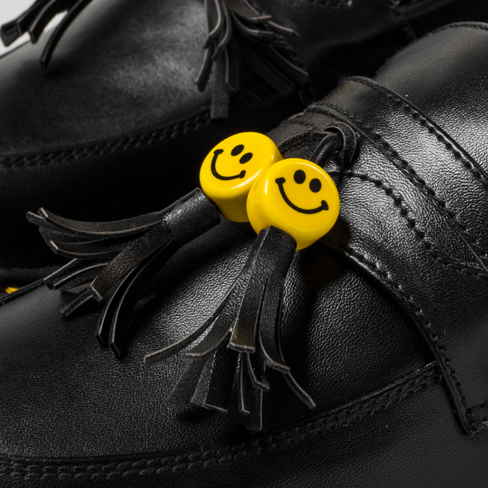 SMILE BLACK |ManNeedMe x ARF| Sepatu Loafers Pria Docmart Formal Shoes Pantofel Kantor / Kerja ORIGINAL