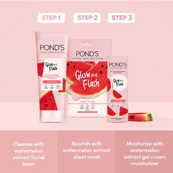 Pond's Ponds Face Cleanser Collection Watermelon Extract 90 gr