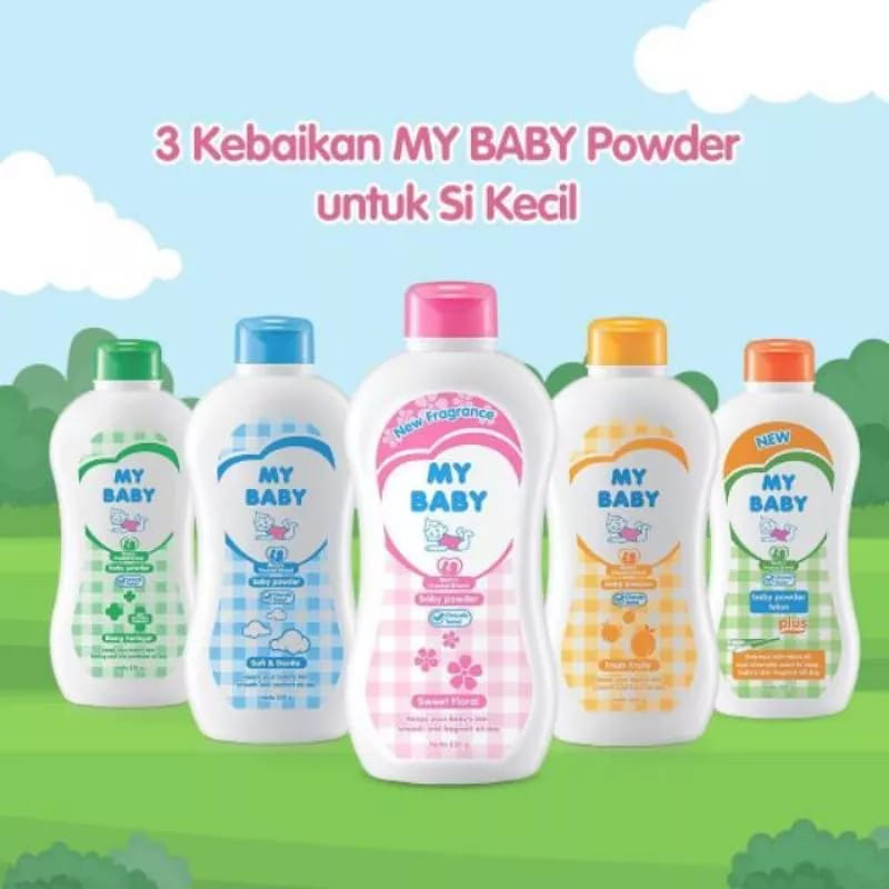 `ღ´ PHINKL `ღ´My baby Bedak Tabur anak bayi anti biang keringat penghalus kulit wangi lembut anti iritasi