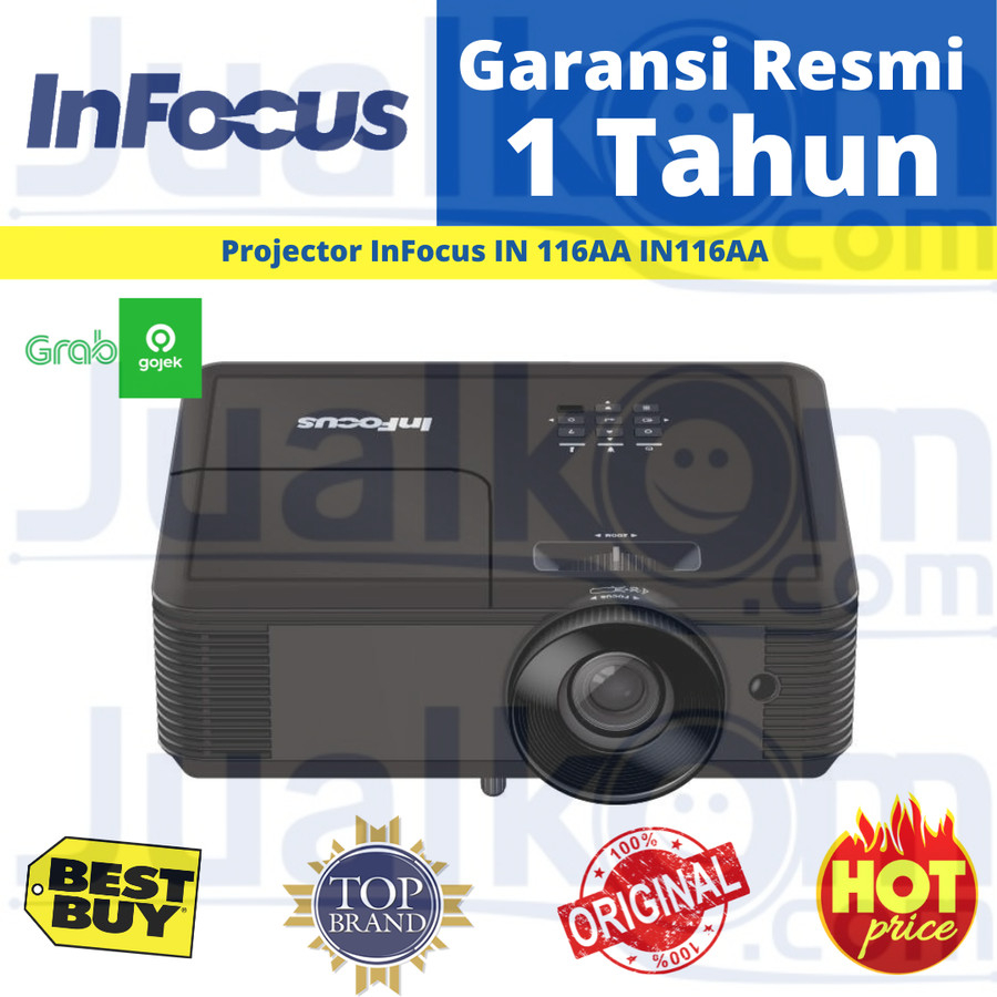 Projector InFocus IN 116AA IN116AA WXGA 3800 Ansi Lumens HDMI VGA