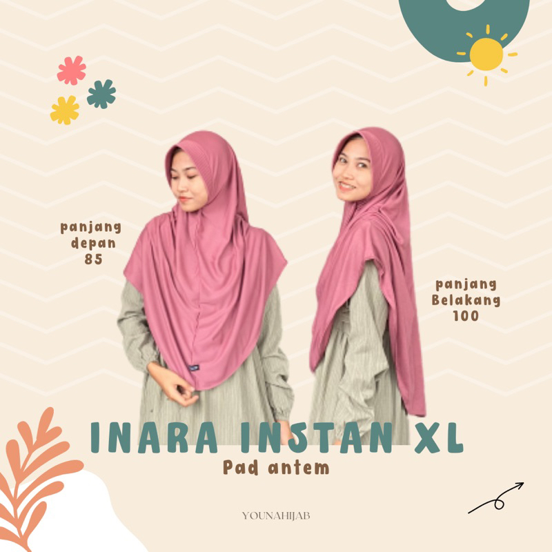 INARA INSTAN / JILBAB INSTAN PAD ANTEM by YOUNA