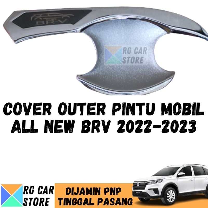 PAKET OUTER HANDLE TANK COVER BRV 2022-2023 CHROME DIJAMIN PNP TINGGAL PASANG BERKUALITAS
