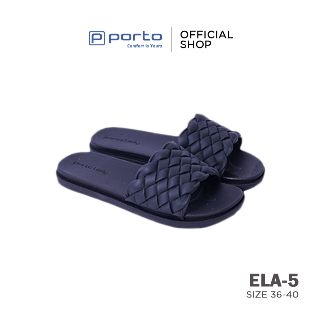 PORTO ELA-5 SENDAL SLIDE WANITA SELOP CASUAL