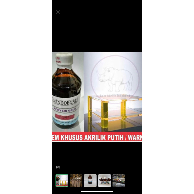 

Lem Akrilik Indobond Tipe “MEDIUM” 380 ml (2-4 mm)