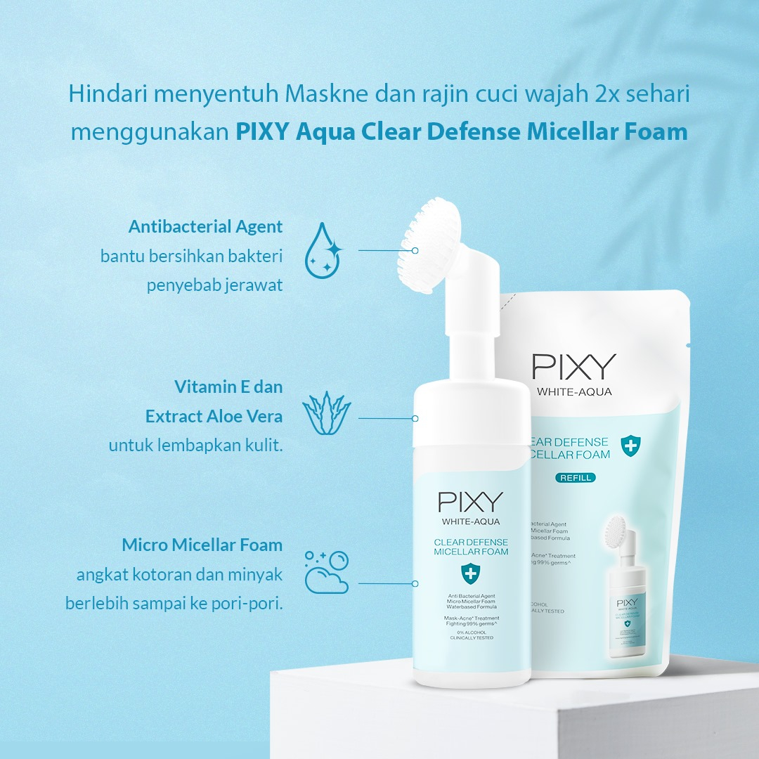 PIXY White Aqua Clear Defense Micellar Foam