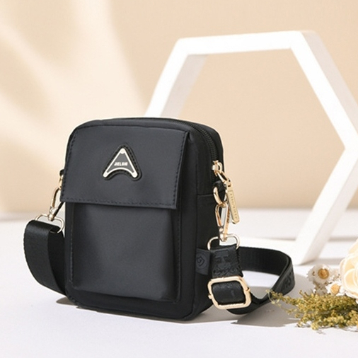 TAS SELEMPANG WANITA KOREA REMAJA CEWEK PREMUM BRANDED KEKINIAN ANTI AIR MURAH HITAM IMPORT SLING BAG SHOULDER BAHU FASHION SIMPLE CASUAL TERBARU GINEVERA TA811B5