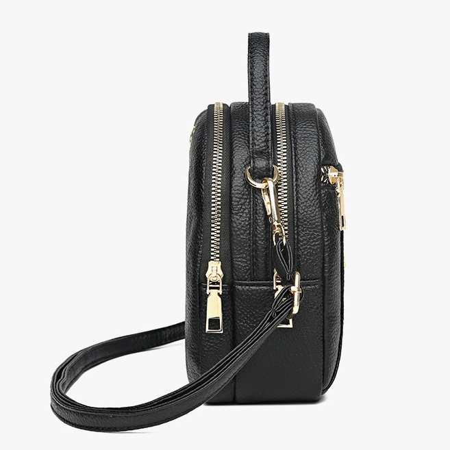 TAS SELEMPANG WANITA ANDELISE TA817B5 SHOULDER BAG IMPORT KULIT BAHU SLINGBAG CEWEK KOREA PREMIUM BRANDED JINGPIN ORIGINAL REMAJA KEKINIAN BATAM MURAH FASHION CASUAL HITAM