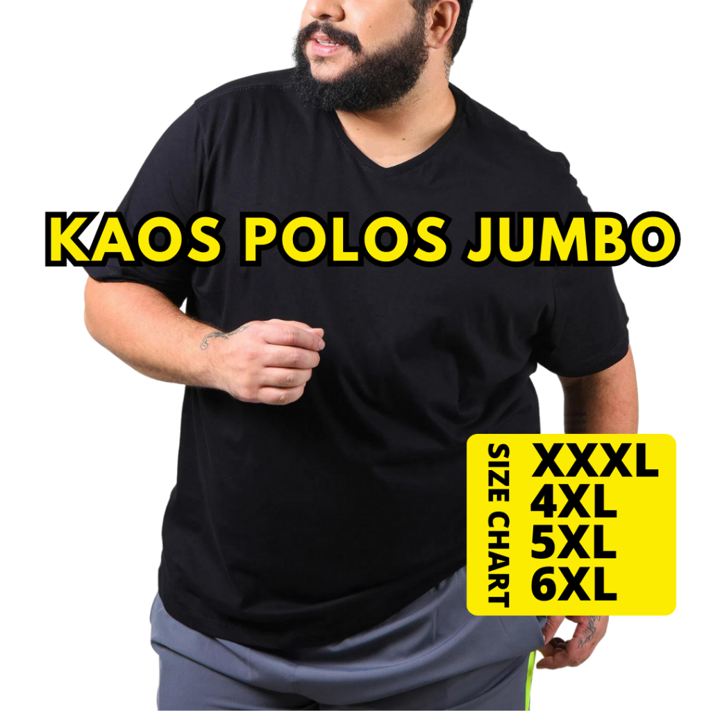 KAOS POLOS PRIA JUMBO DAN WANITA LENGAN PENDEK BIGSIZE /KAOS PRIA POLOS JUMBO 3XL 4XL 5XL 6XL