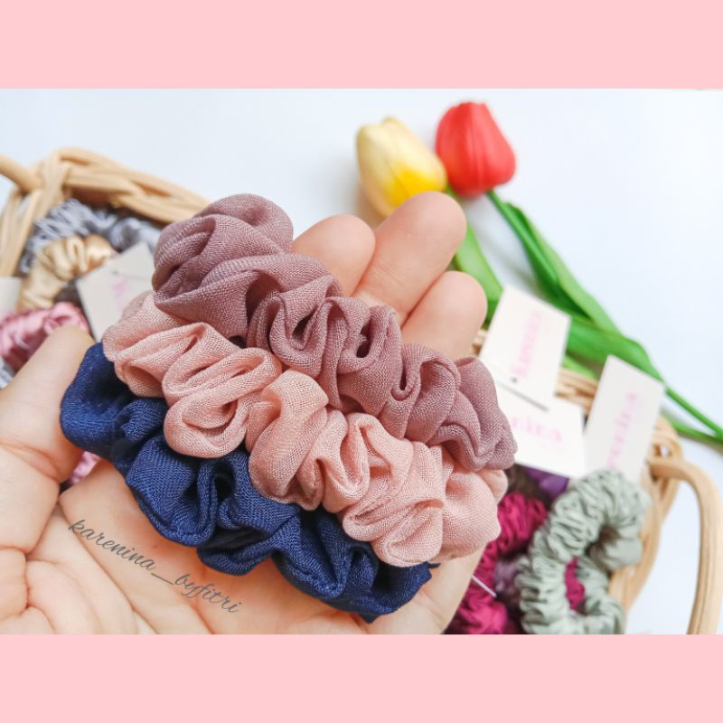 Scrunchie Ikat Rambut Katun