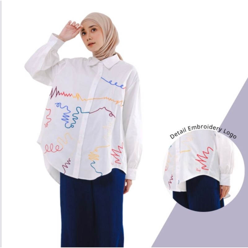 Doodle Embroidery Shirt by Rurik