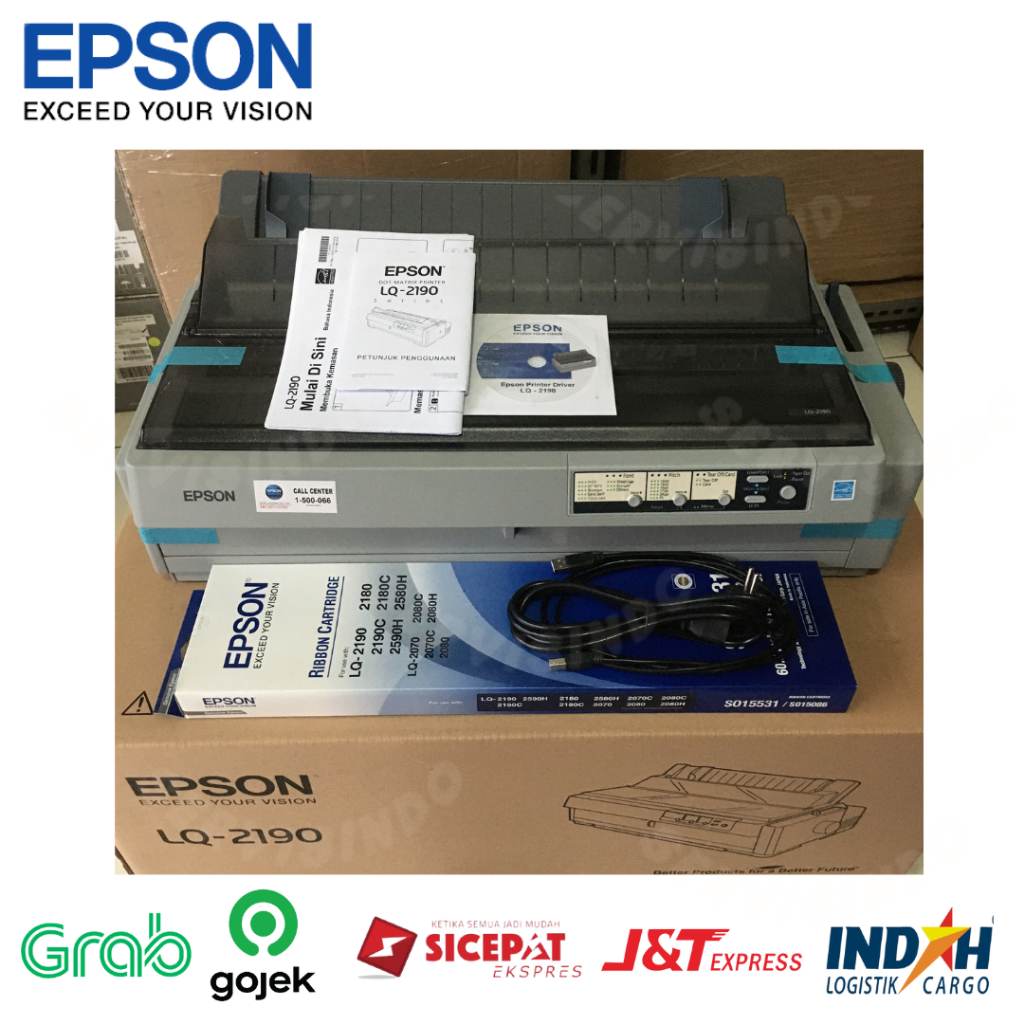 Printer Epson LQ-2190 Printer dot matrix A3 Bergaransi
