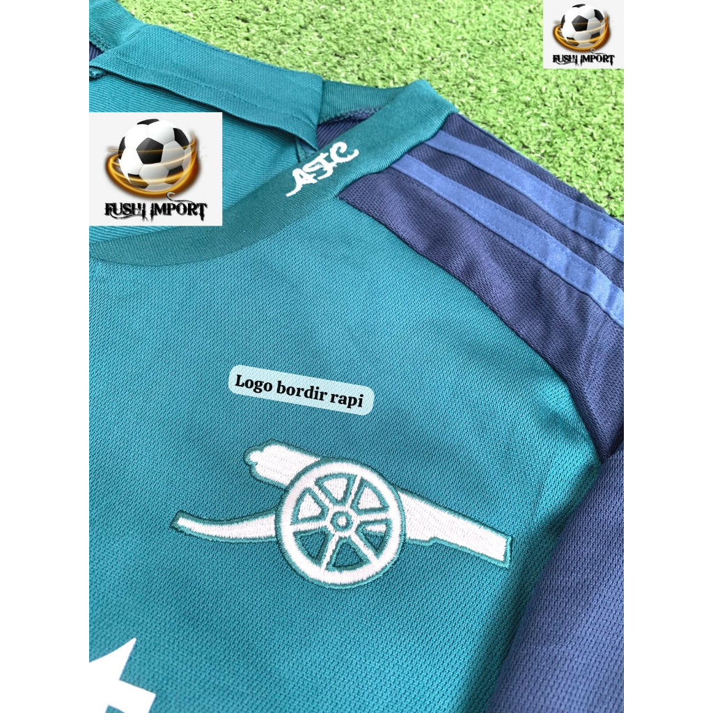 Jersey Baju Bola Arsenall 3rd Third Full Patch 2023 2024 Grade Ori