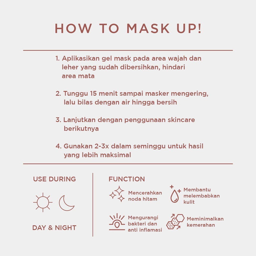 ELEGLANZE Soothing Gel Mask / Perawatan wajah BPOM