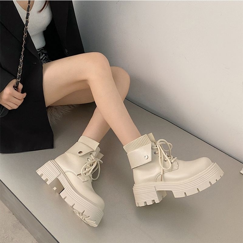 SUPER KREN BOOTS RECOMMEND SUPER CAKEP FHS BOOTS WEDGES  IMPORT E78129