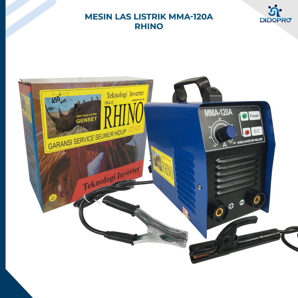 Mesin Las Rhino 450 Watt 120A New