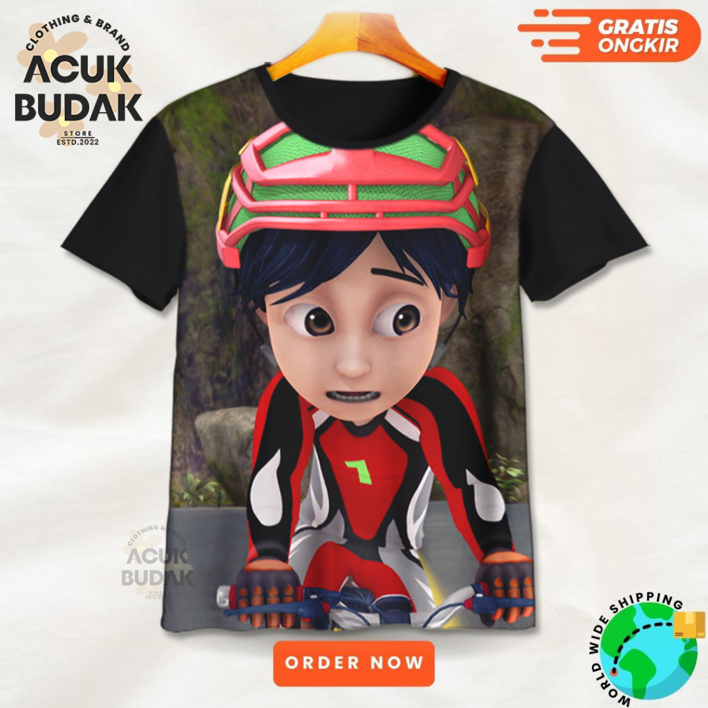 KAOS ANAK KARTUN 3D SHIVA V6 / BAJU KAOS ANAK DISTRO KARTUN SHIVA - ACUK BUDAK