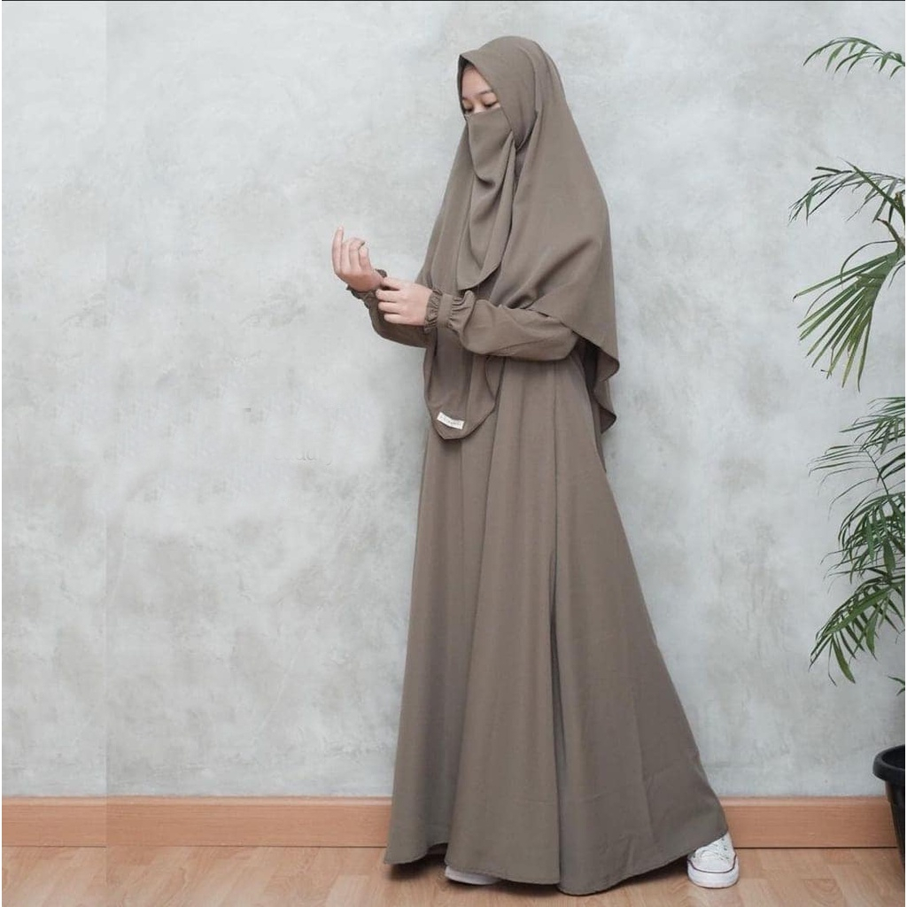 Gamis Abaya Pegie Plus Khimar dan Cadar