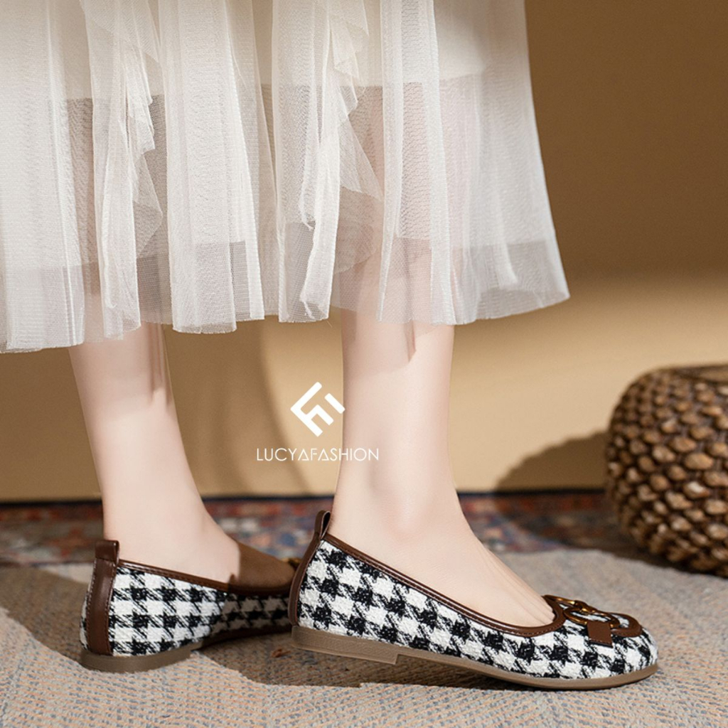 1619 Sepatu Wanita Import Flatshoes Kekinian Balerina