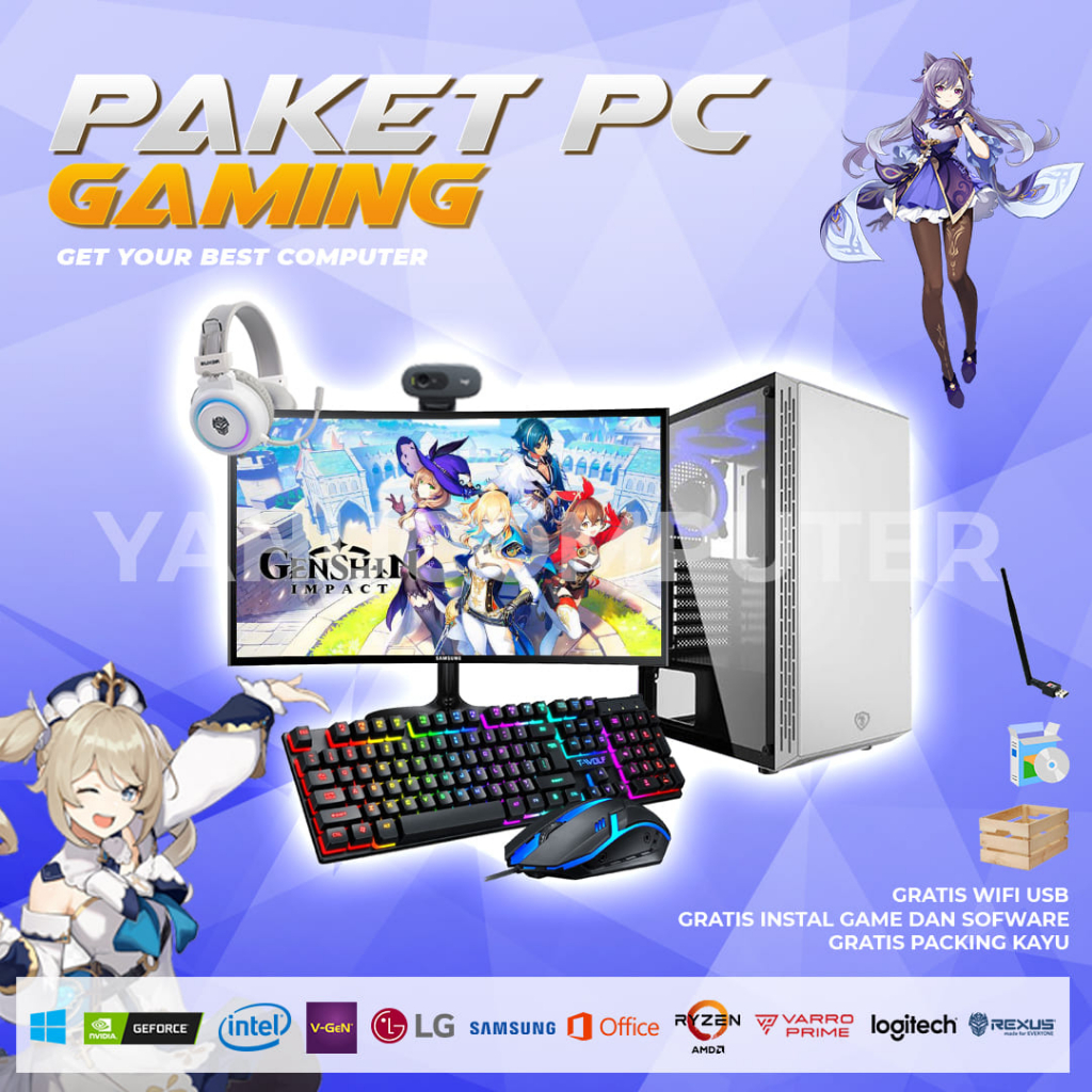 PC GAMING SIAP LIVE STREAMING FULLSET  - PC GAMING I7 3770 RAM 16GB VGA 4GB DDR5  - PC STERAMING FUL
