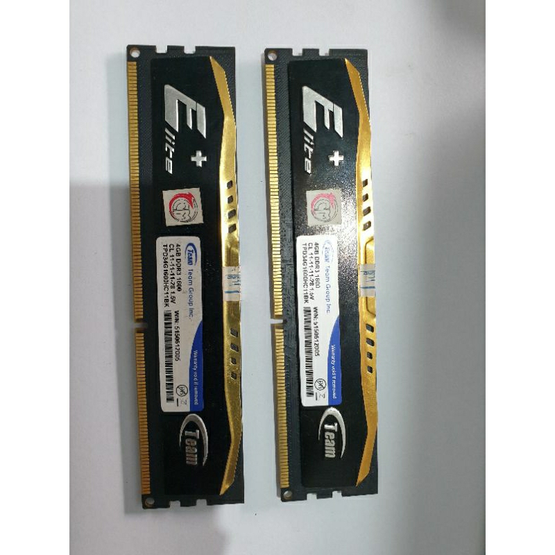 RAM PC KOMPUTER TEAM ELITE 8GB KIT DDR3 1600 (2×4GB)