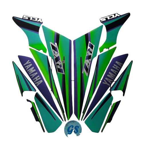 Sticker Striping Motor Yamaha RXZ 1997 Hijau
