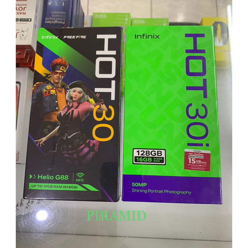 Infinix Hot 30 NFC 8-128GB /Hot 30i 8-128GB garansi resmi