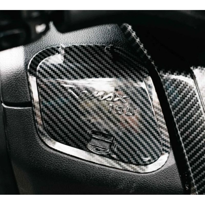 COVER TUTUP LACI CARBON NMAX NEW 2020 2021 2022 MODEL KLIP CARBON TULISAN NMAX 155 NEMO