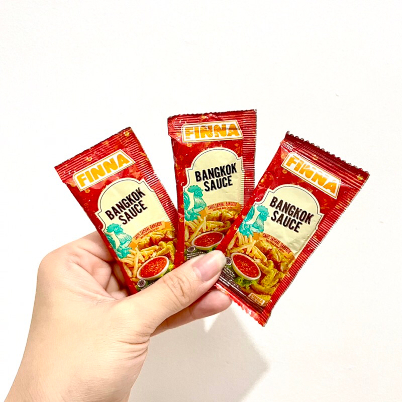 (50 PCS) Finna Saus Bangkok sachet / Saus Finna sachet / SambaL bangkok / Saus Dimsum / Saus Gacoan 